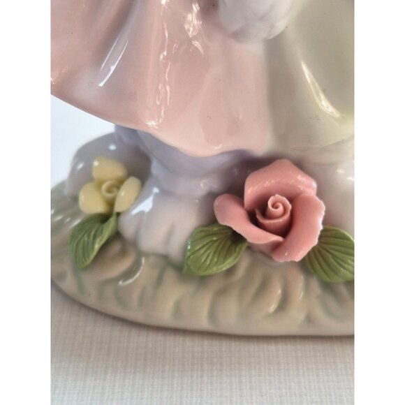 "Home Interiors & Gifts" Easter Finery Bunny Couple Figurine Pastel Ceramic Coll - Picture 8 of 9